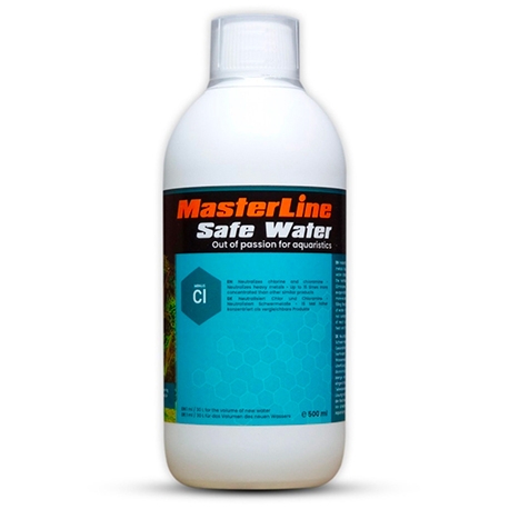 MasterLine Safe Water – Neutralisant d'eau pour Aquarium - 500ml