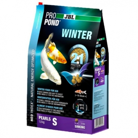 JBL ProPond Winter S, 1,8 kg - Nourriture d'Hiver pour Carpes Koï