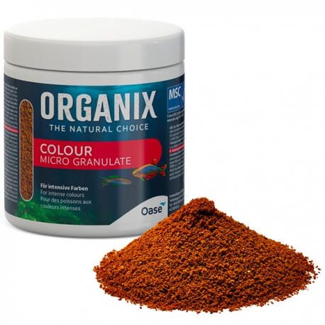 OASE Organix Micro Colour Granulate - Nourriture pour petits poissons colorés - 250 ml