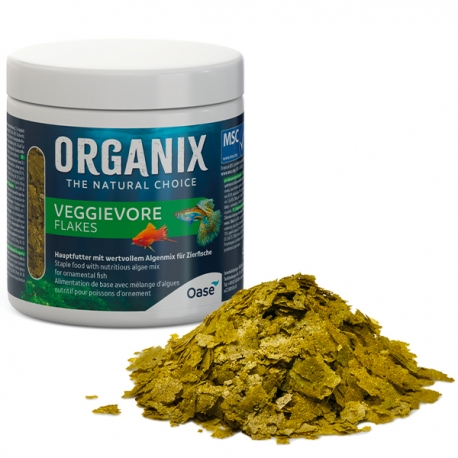 OASE Organix Veggievore Flakes - Nourriture pour poissons herbivores - 250 ml