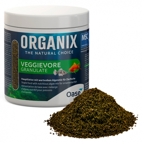 OASE Organix Veggievore Granulate - Nourriture pour poissons herbivores - 250 ml