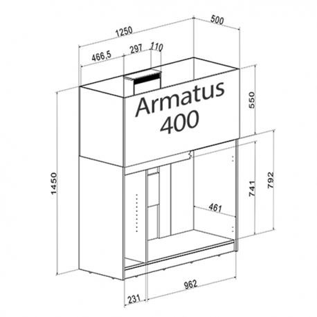 Aquarium AQUA MEDIC Armatus 400 cuve nue