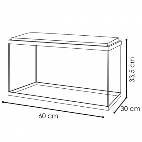 Aquarium CIANO Emotions Pro 60 - Blanc - Avec Chauffage et Filtre Inclus - 60 Litres