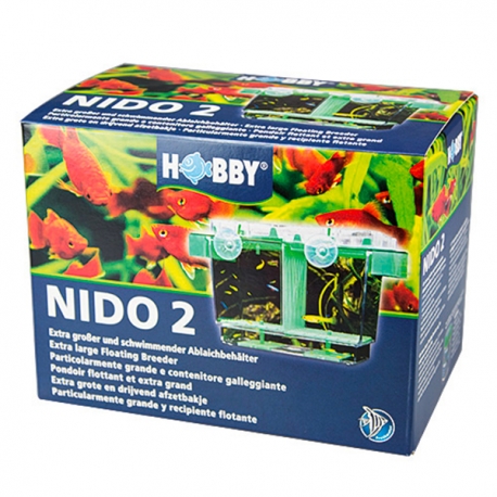 HOBBY Nido 2 - Pondoir Flottant - 21x16x14 cm - Reproduction et Isolation avec Séparateur