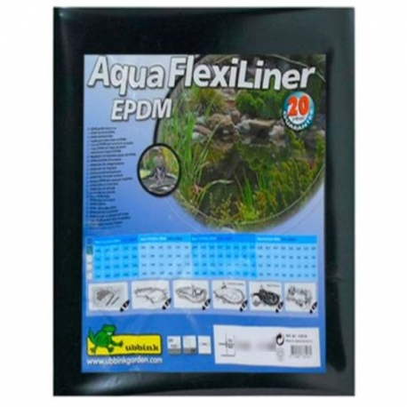Bâche d'étang Ubbink Aquaflexiliner EPDM 5 x 5,05 m - Noir