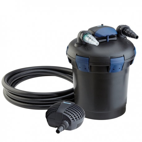 Forever Speed Pompe de bassin 4 en 1 avec filtre, filtre UV 11 W, 2500 l/h,  avec câble d'alimentation de 10 m pour fontaine et jardin : :  Jardin