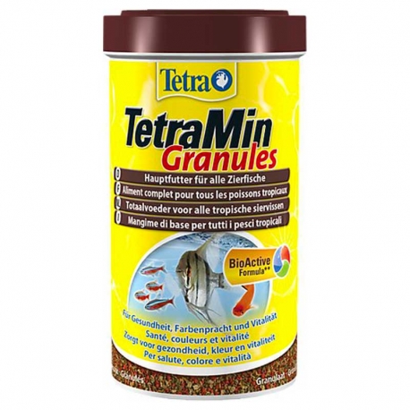 Aliment nourriture poisson Tetra min granules Tetramin pour poissons  d'aquarium
