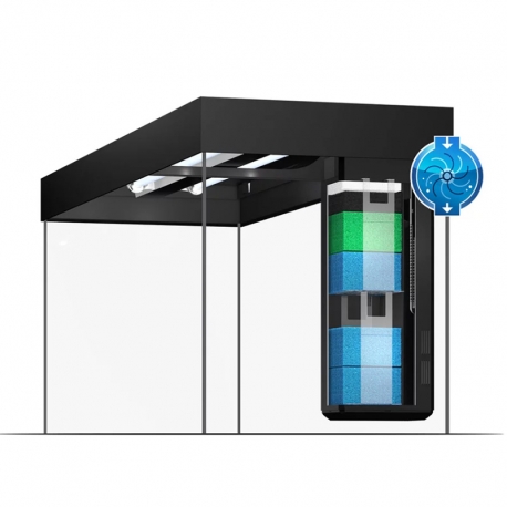 Aquarium Juwel Rio 125 LED Noir tout équipé - Sans Meuble