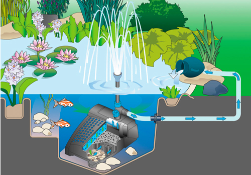 Création et aménagement de bassin d'eau, plan d'eau, fontaine, bassin d' agrément avec Alca Forage